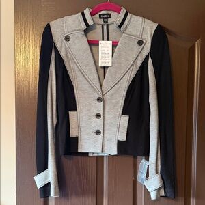 Bebe Women's Two-Tone Black and Gray Blazer
